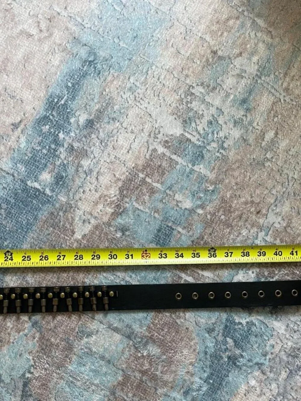 Black and copper bullet belt